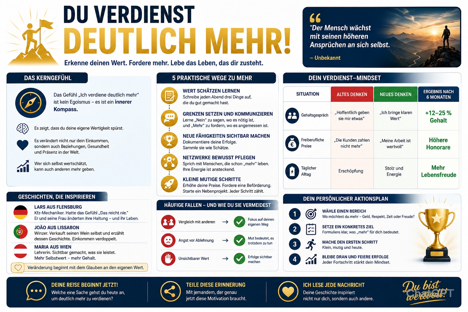 Infografik Du verdienst deutlich mehr im Leben Infografik Du verdienst deutlich mehr im Leben