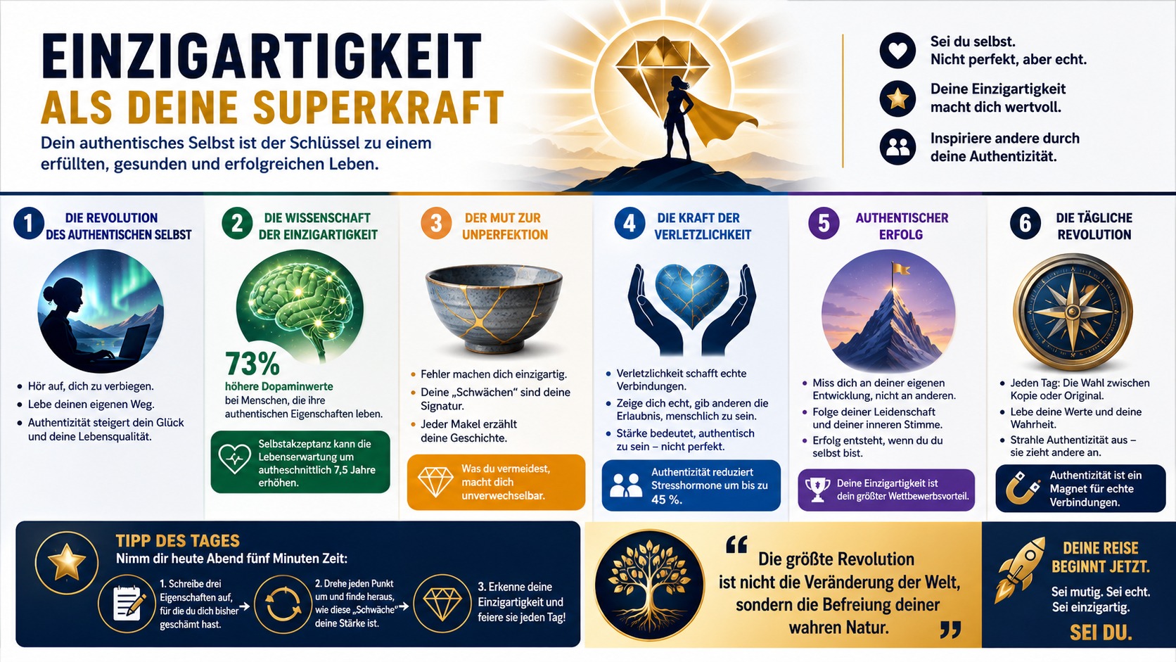 Infografik Einzigartigkeit als deine Superkraft