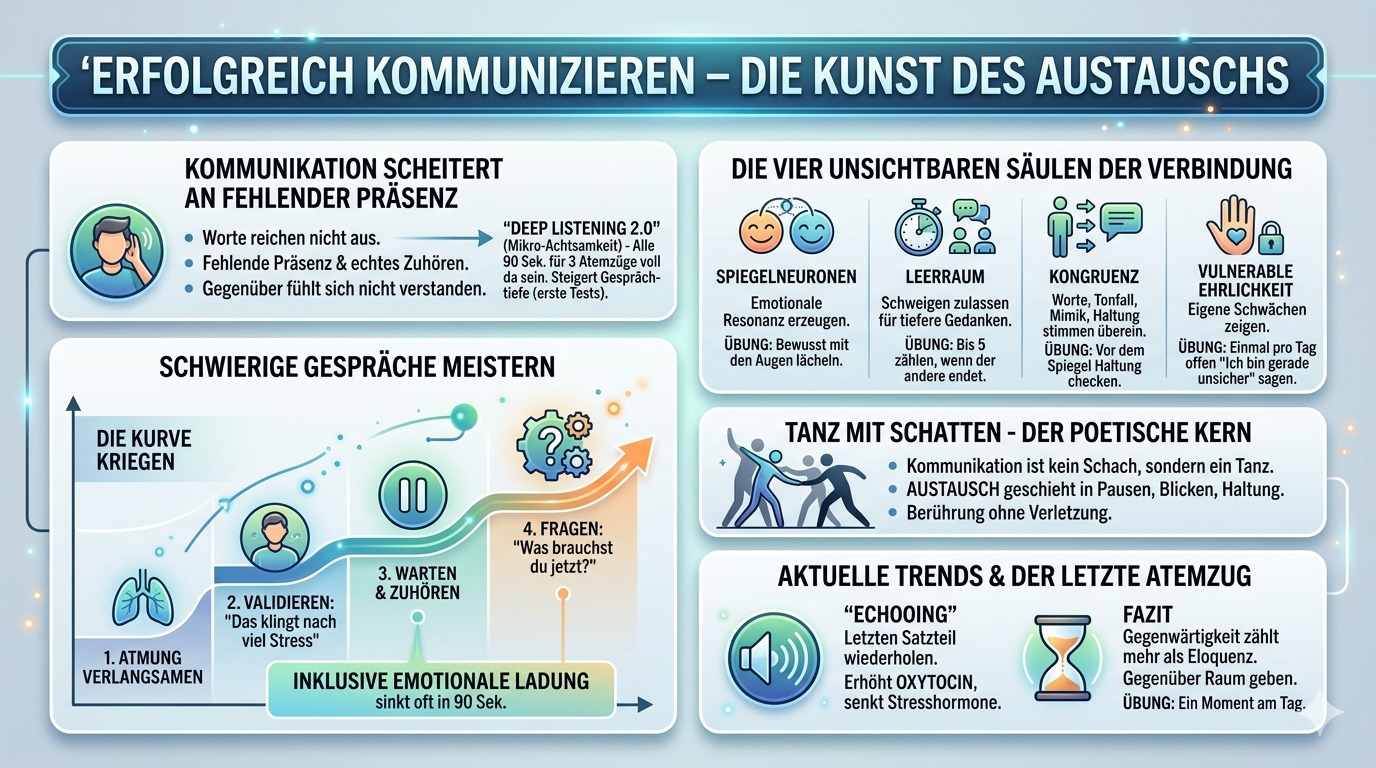 Infografik Erfolgreich kommunizieren – Kunst des Austauschs