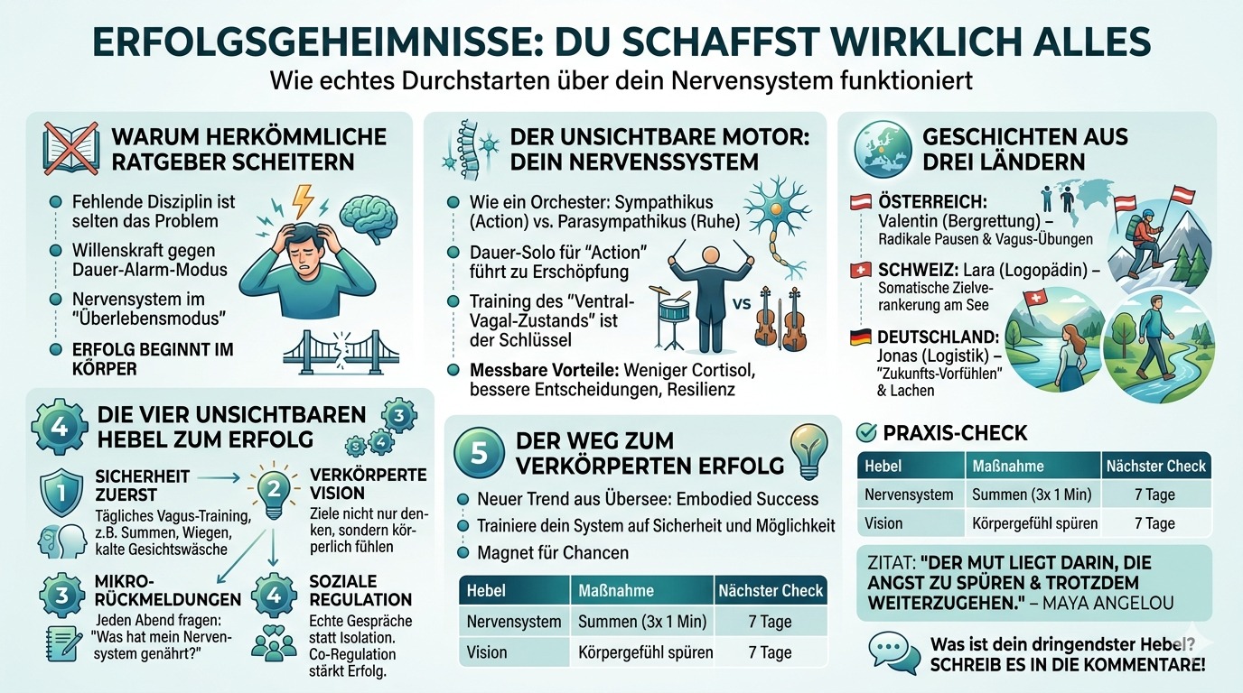 Infografik Erfolgsgeheimnisse Du schaffst wirklich alles