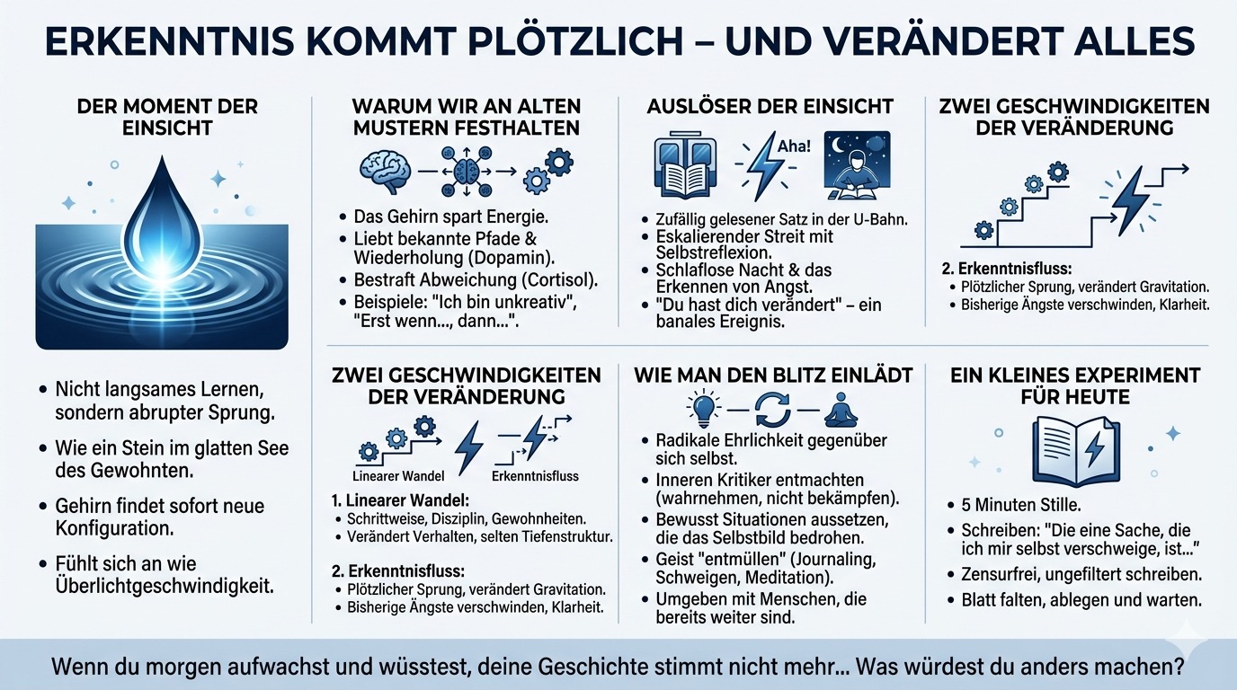 Infografik Erkenntnis kommt plötzlich – und verändert alles