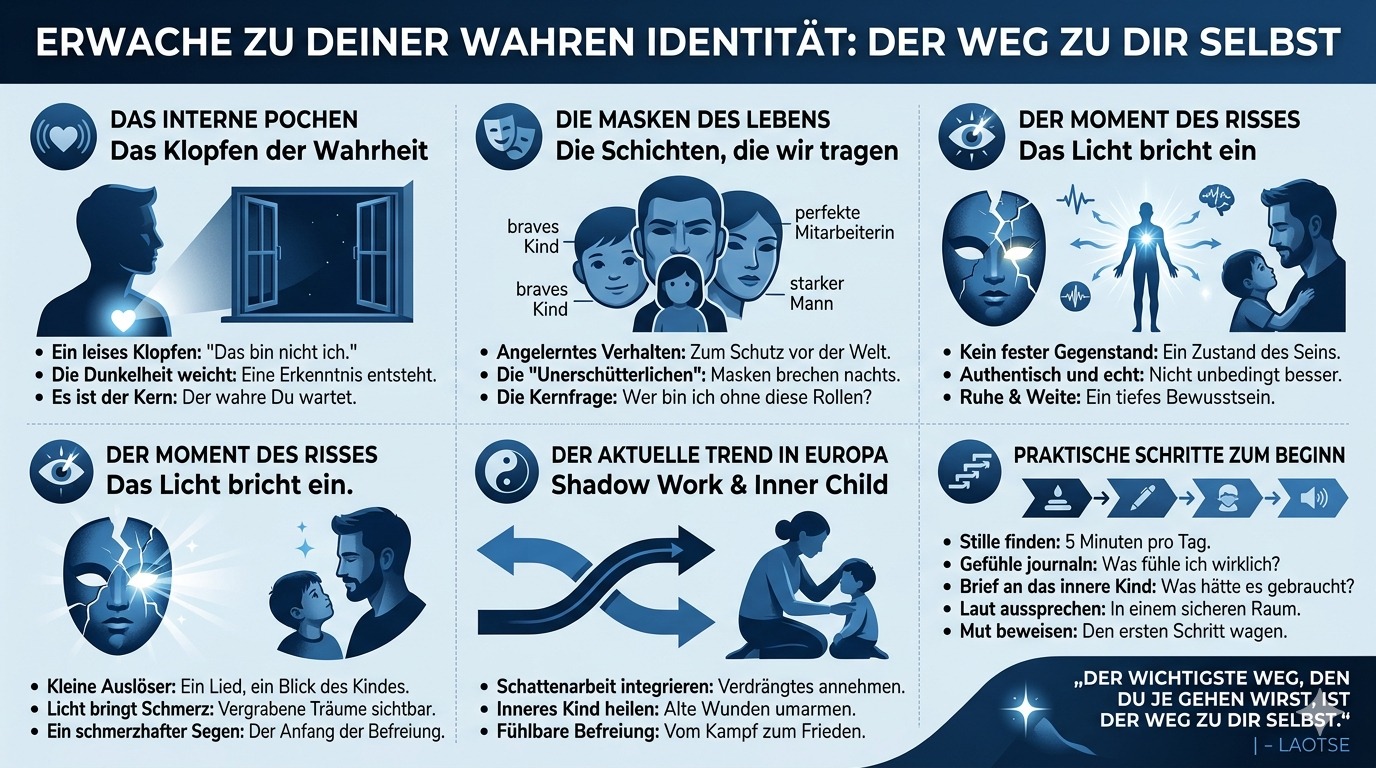 Infografik Erwache zur wahren Identität in dir!