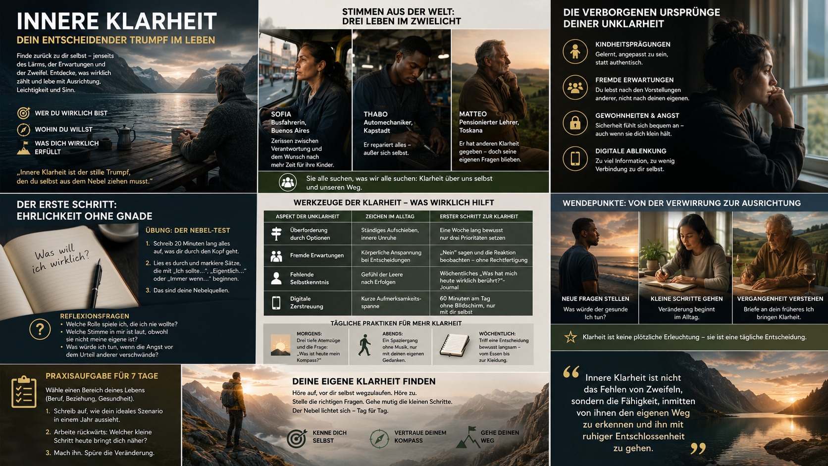 Infografik Innere Klarheit – dein entscheidender Trumpf im Leben