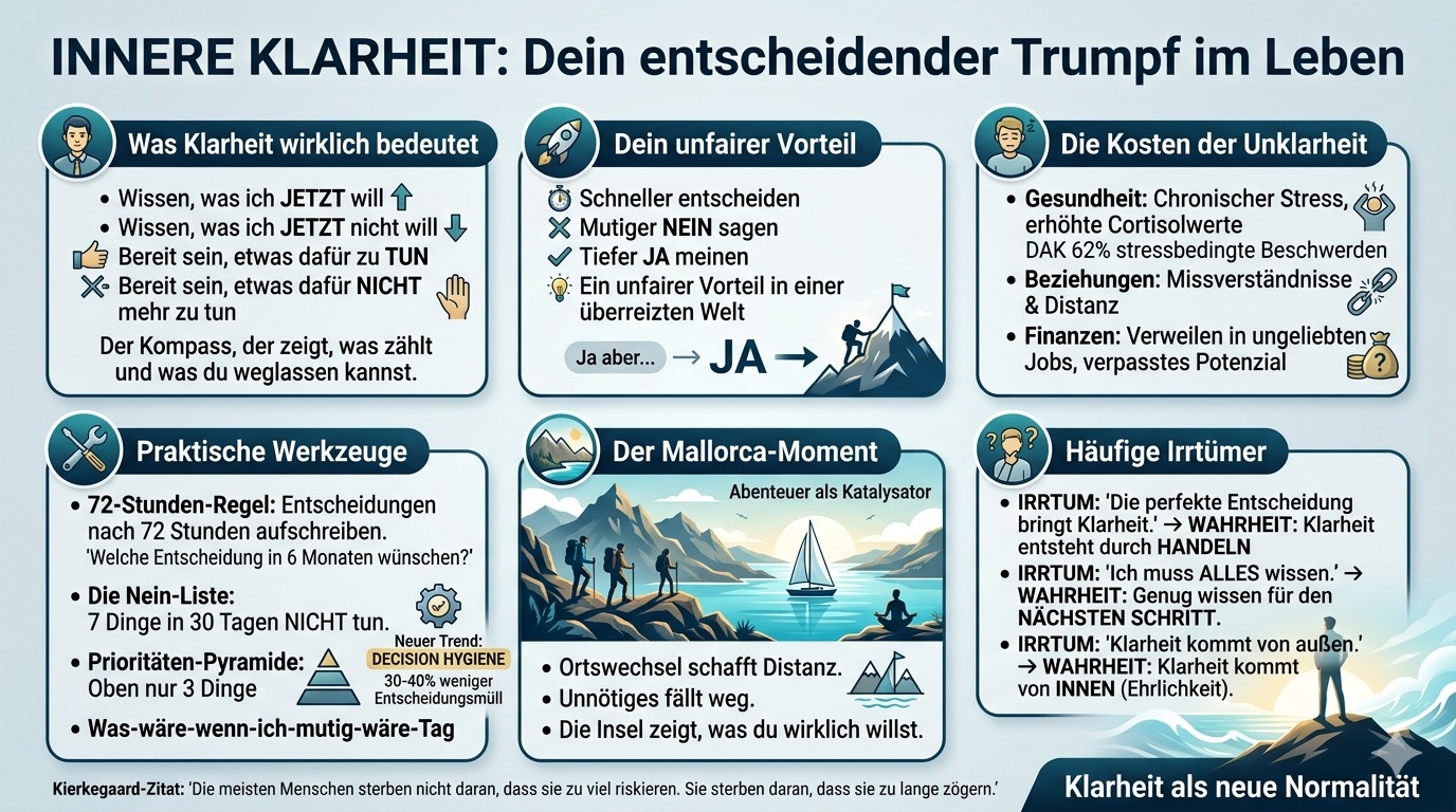 Infografik Innere Klarheit – dein entscheidender Trumpf im Leben