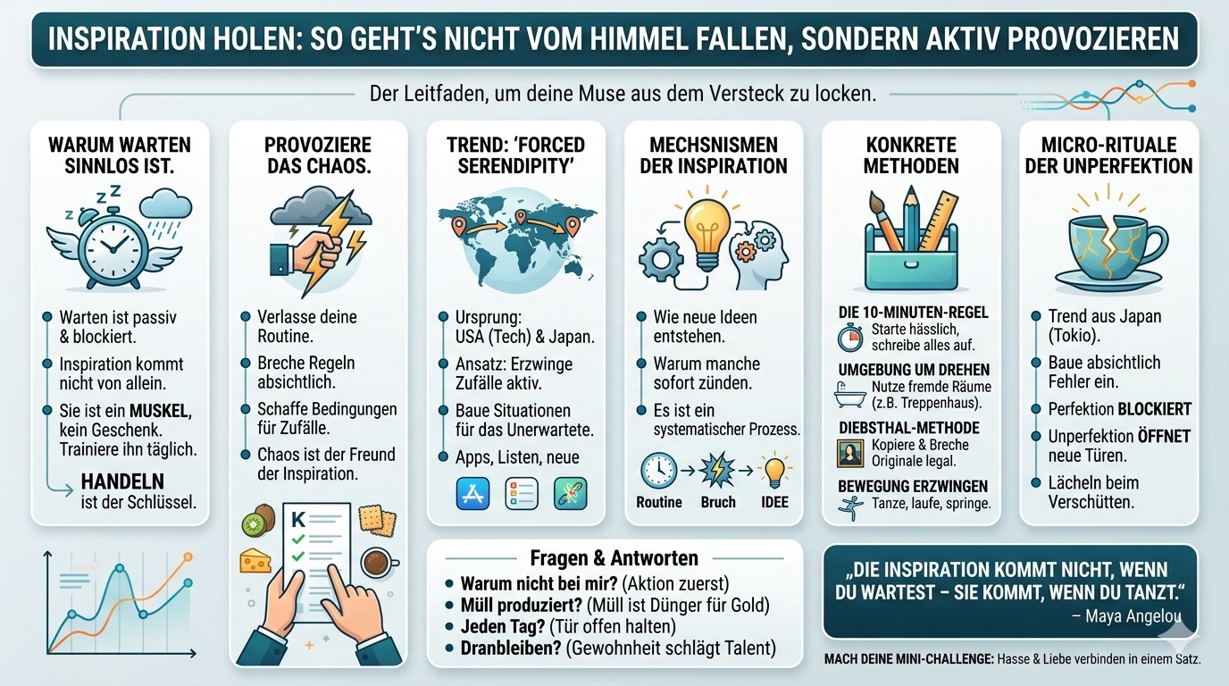 Infografik Inspiration kommt nicht von allein – so holst du sie dir!