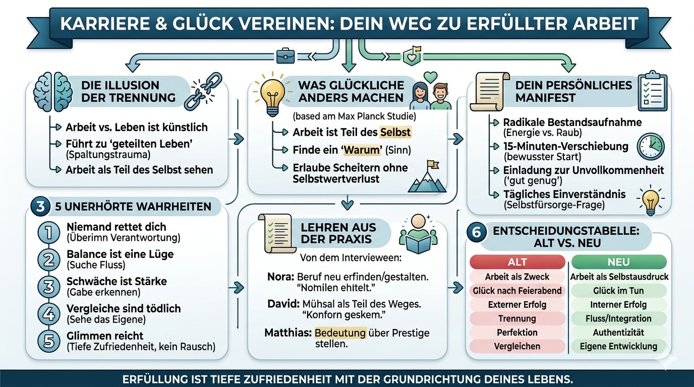 Infografik Karriere & Glück vereinen Dein Weg!