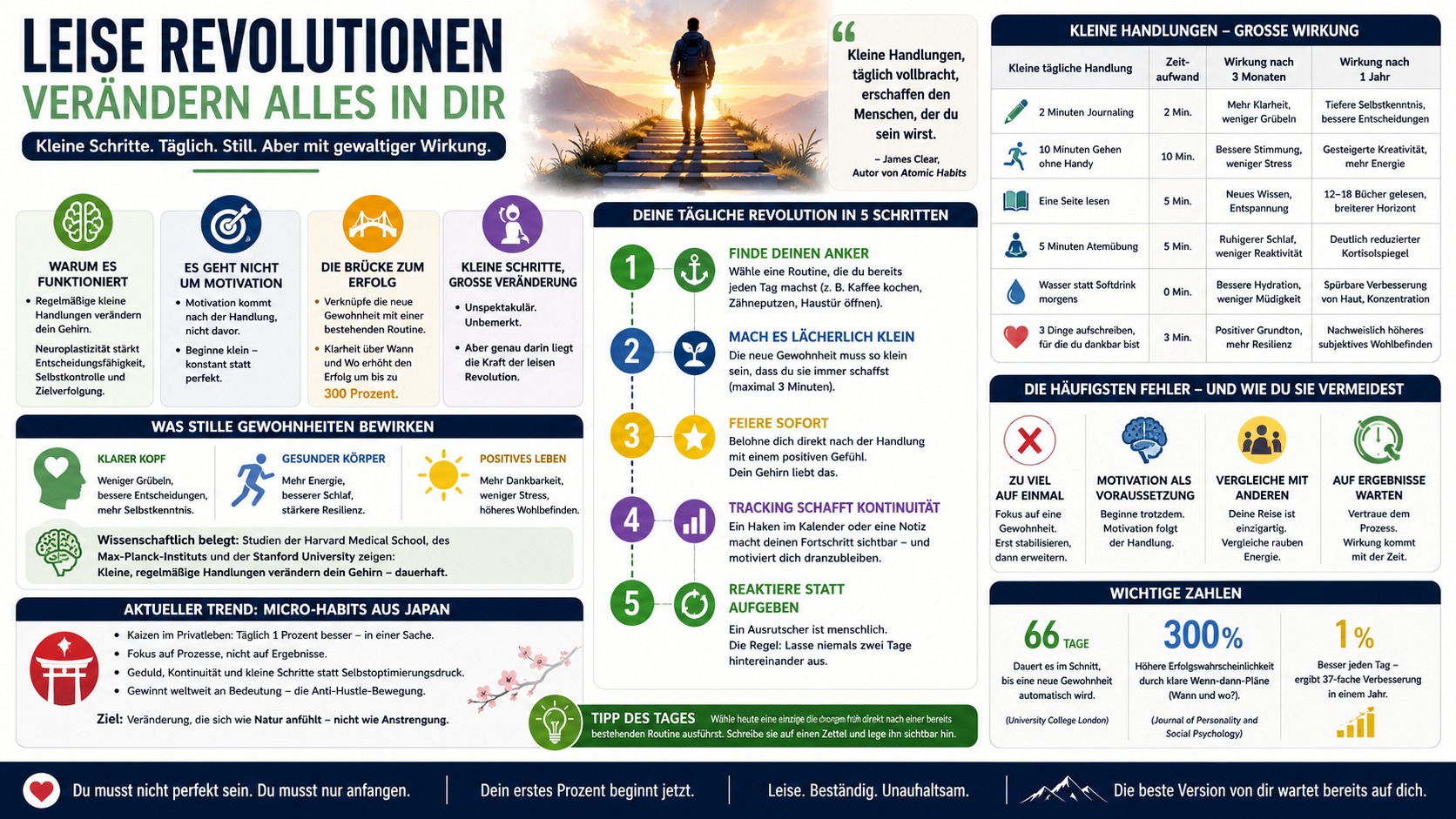 Infografik Leise Revolutionen verändern alles in dir