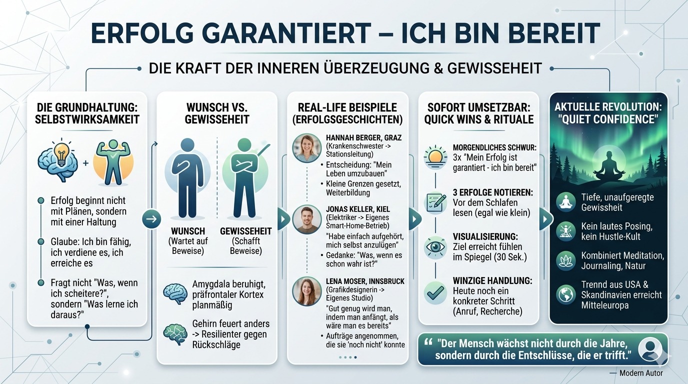 Infografik Mein Erfolg ist garantiert – ich bin bereit