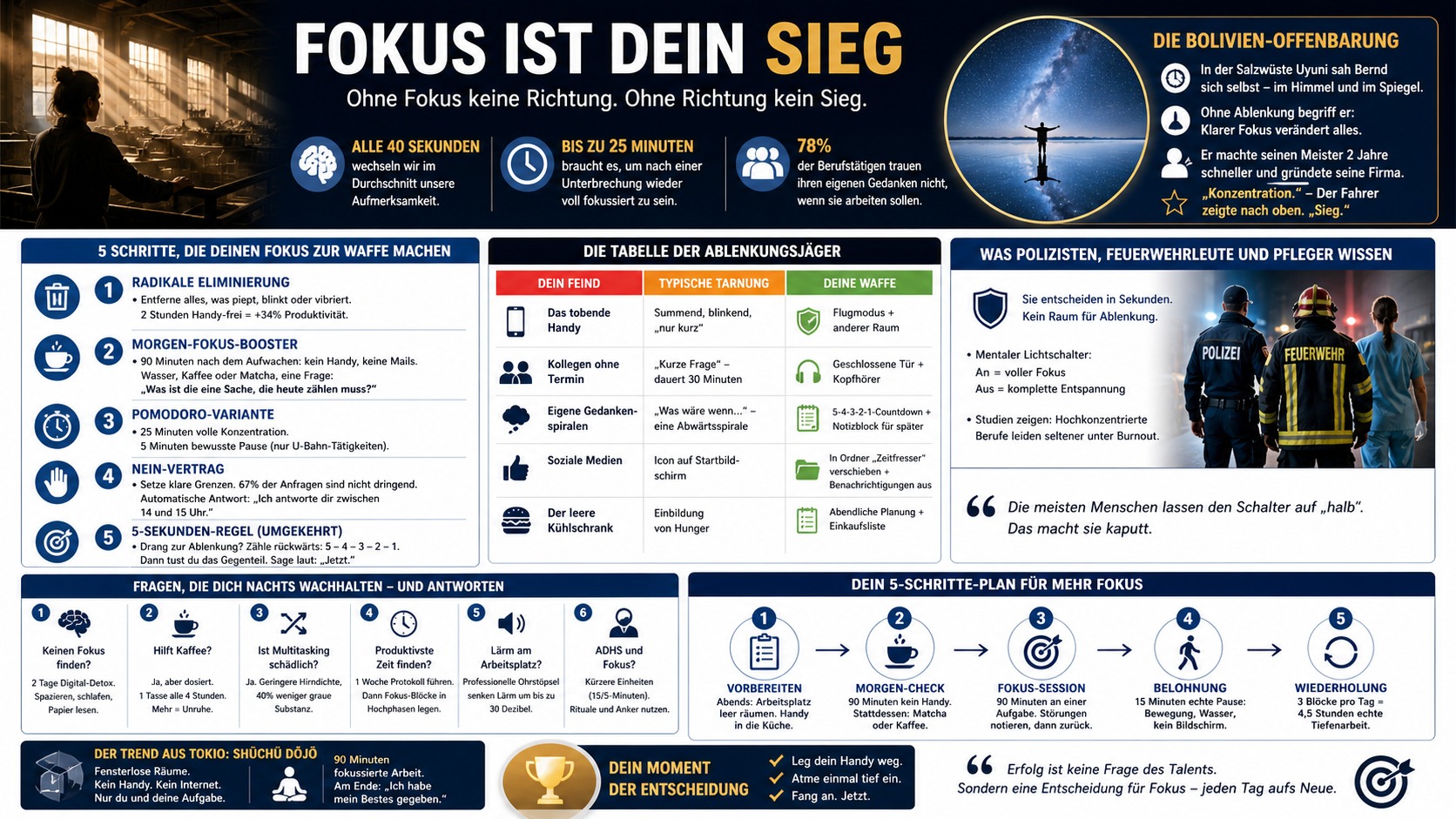 Infografik Mit Fokus Zu Deinem Unvergesslichen Sieg