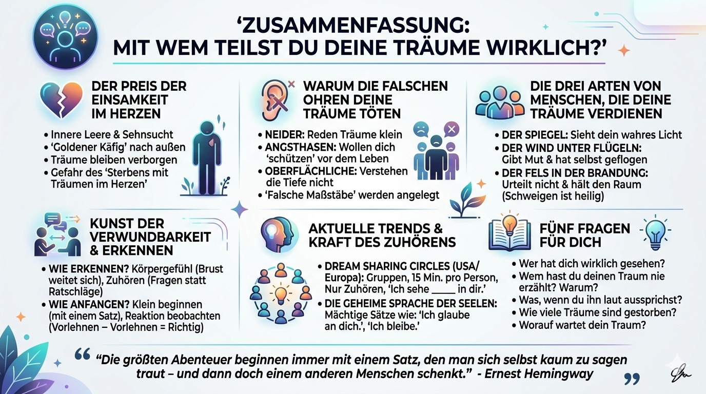 Infografik Mit wem teilst du deine Träume wirklich