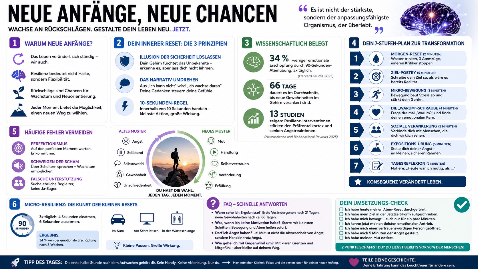 Infografik NEUE ANFÄNGE, NEUE CHANCEN