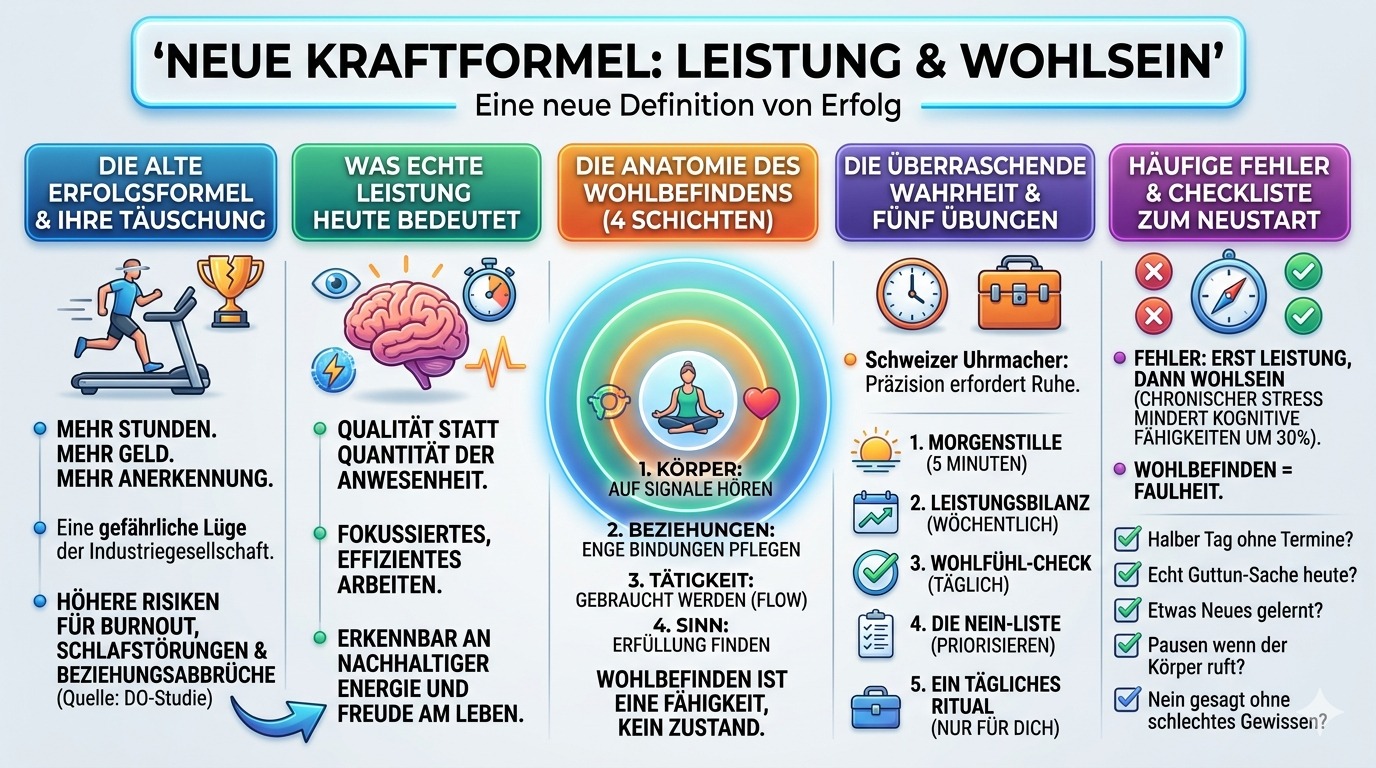 Infografik Neue Kraftformel Leistung & Wohlsein Infografik Neue Kraftformel Leistung & Wohlsein