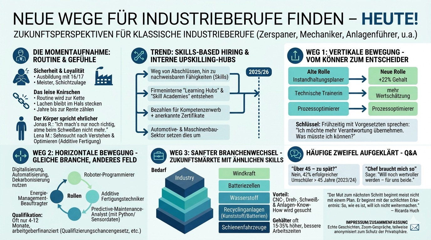 Infografik Neue Wege für Industrieberufe finden – heute!