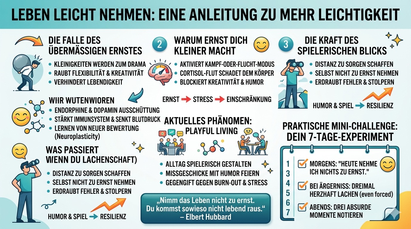 Infografik Nimm das Leben nicht zu ernst!