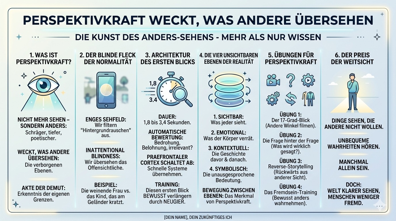 Infografik Perspektivkraft weckt, was andere übersehen