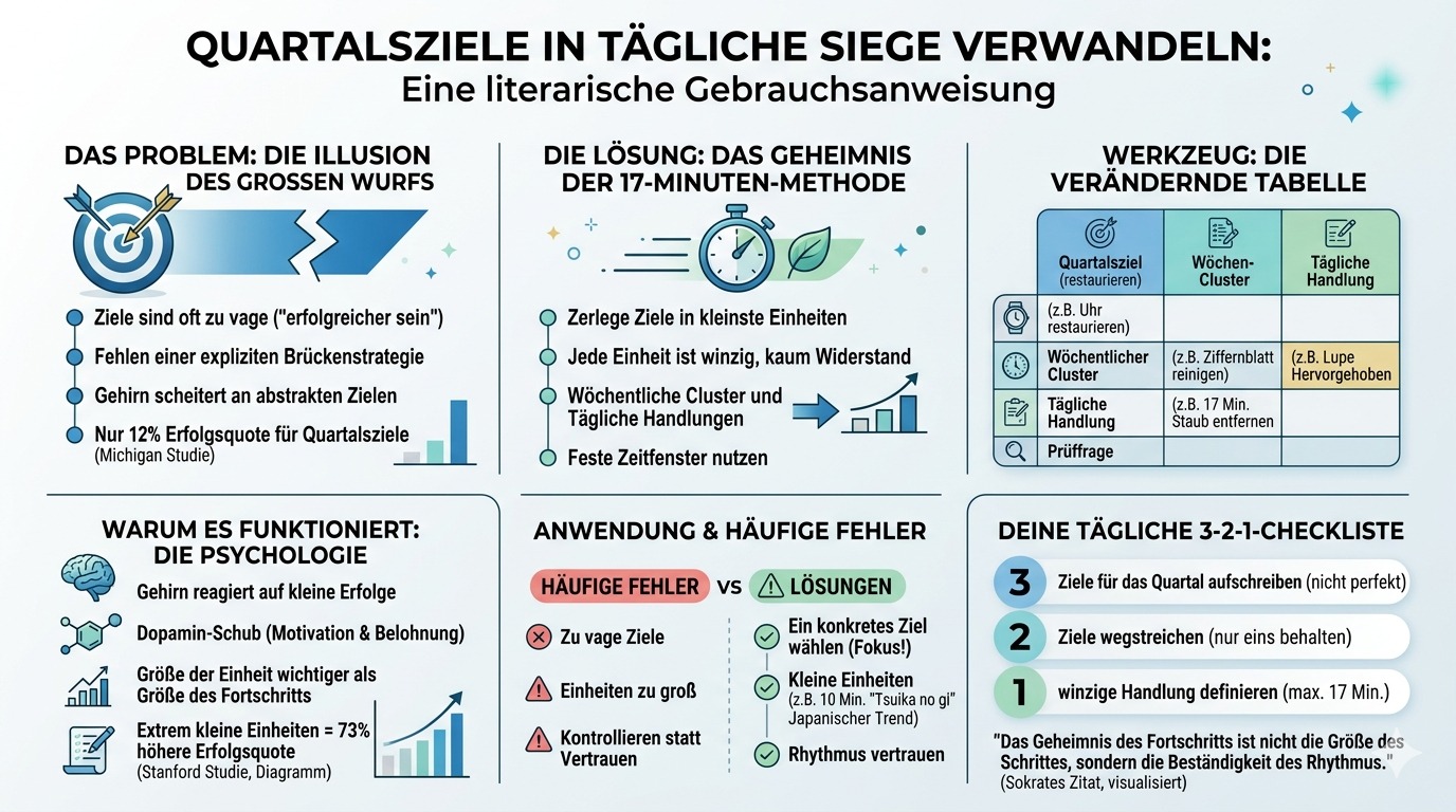 Infografik Schritte aus dem Jetzt