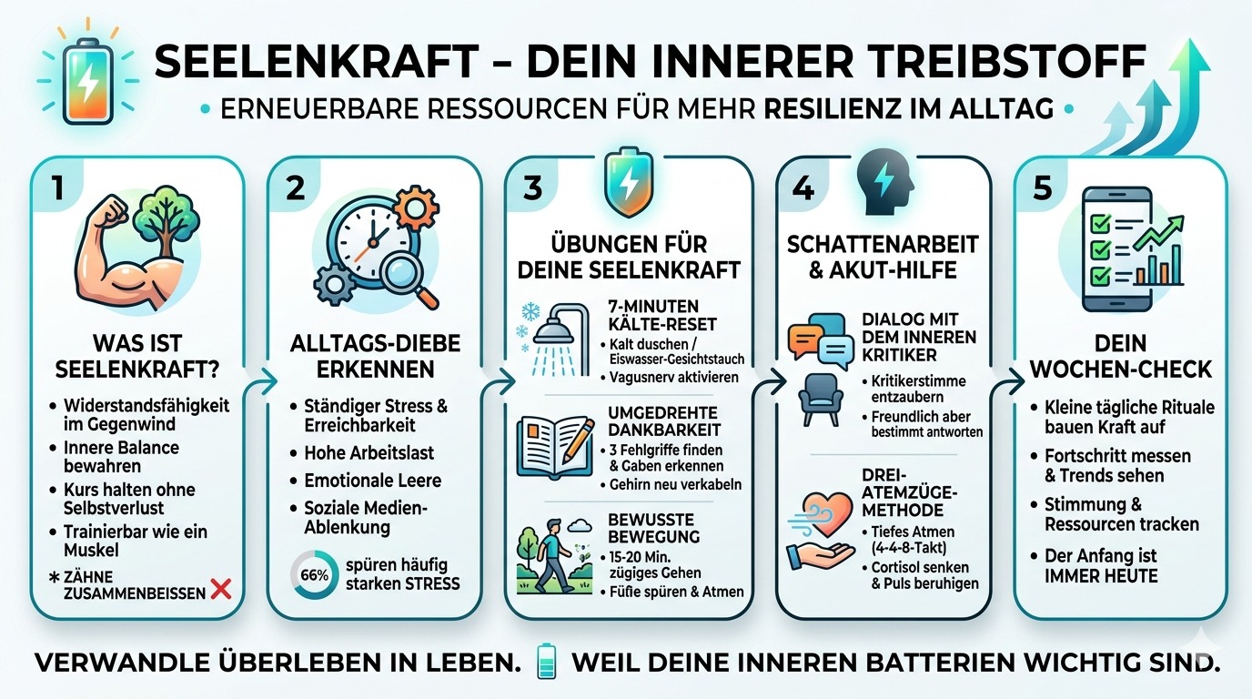Infografik Seelenkraft – der Treibstoff ohne Tankstelle
