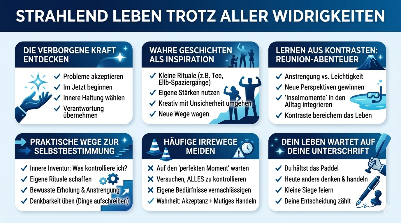 Infografik Strahlend leben trotz aller Widrigkeiten 