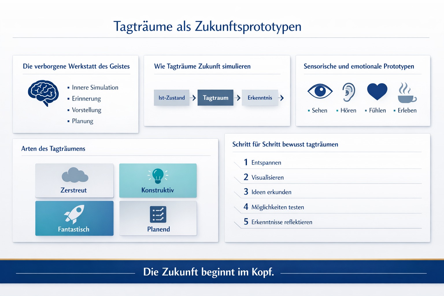 Infografik Tagträume formen Zukunftsprototypen