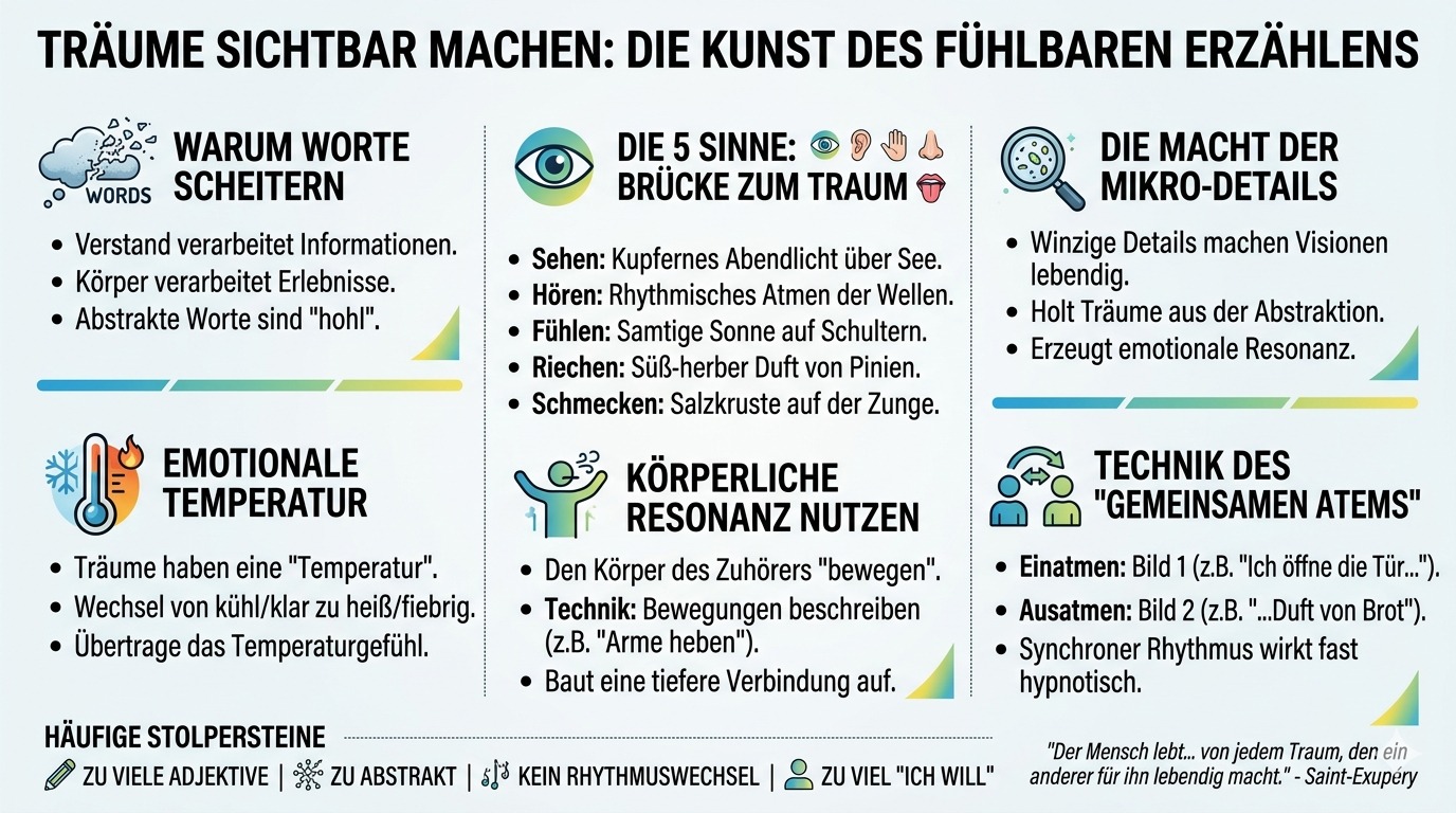 Infografik Träume so sichtbar machen, dass andere sie fühlen können Infografik Träume so sichtbar machen, dass andere sie fühlen können