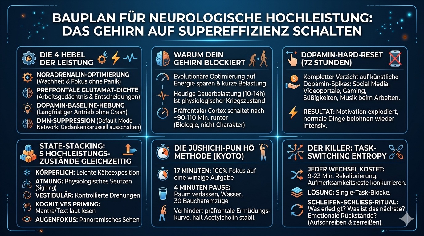 Infografik Verschalte dein Gehirn für Supereffizienz!