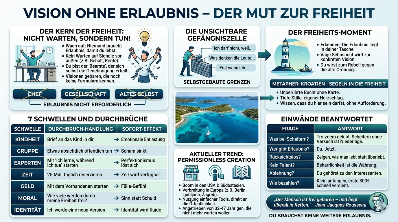 Infografik Vision ohne Erlaubnis – der Mut zur Freiheit