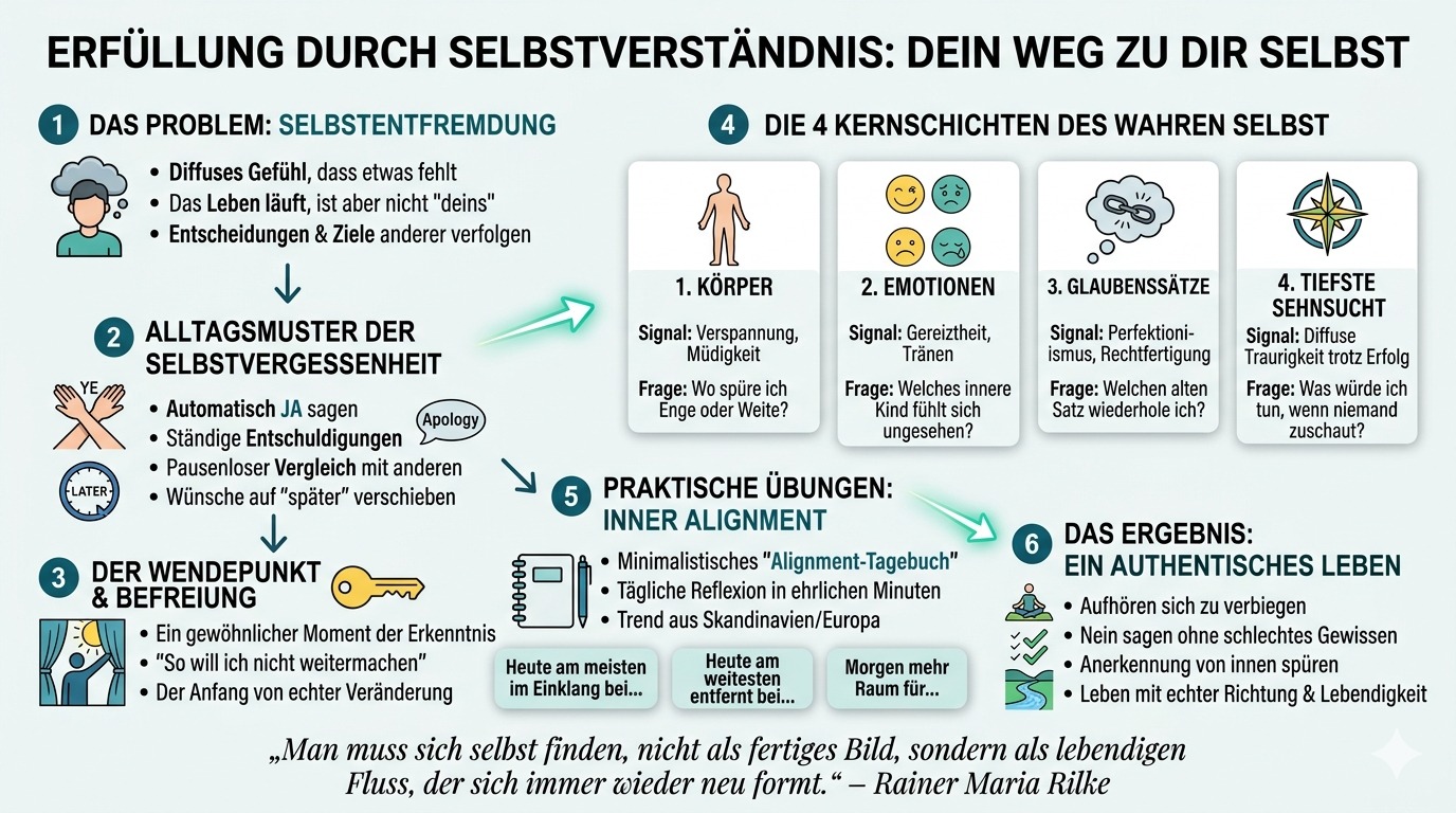 Infografik Warum Erfüllung nur entsteht, wenn du dich selbst verstehst Infografik Warum Erfüllung nur entsteht, wenn du dich selbst verstehst