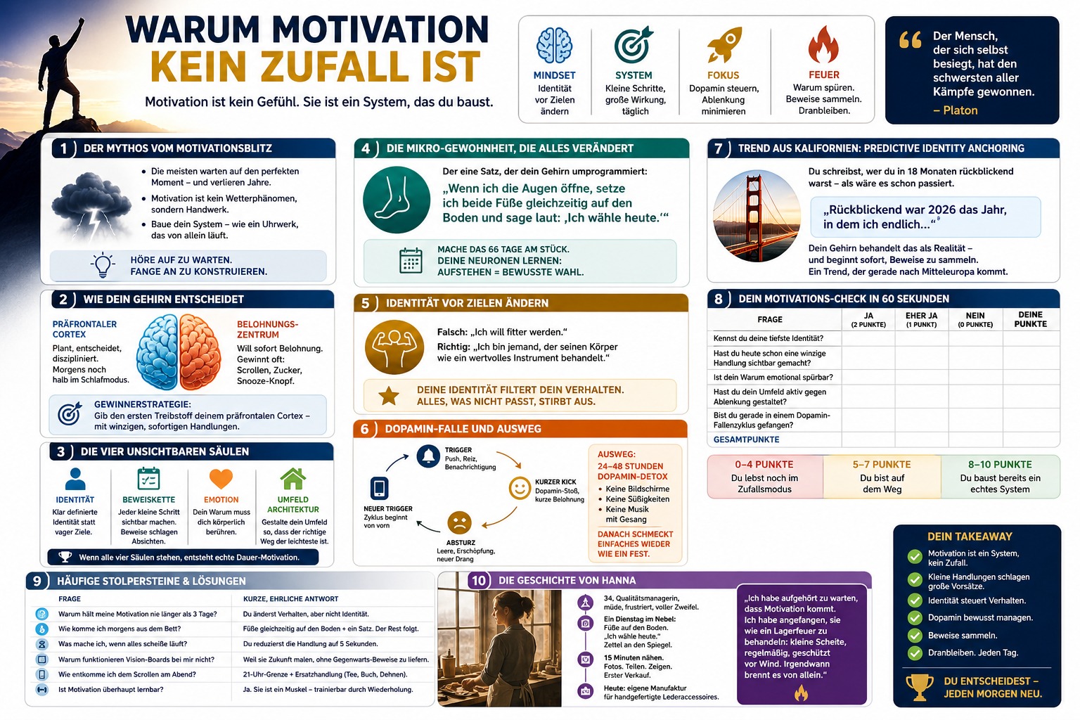 Infografik Warum Motivation kein Zufall ist
