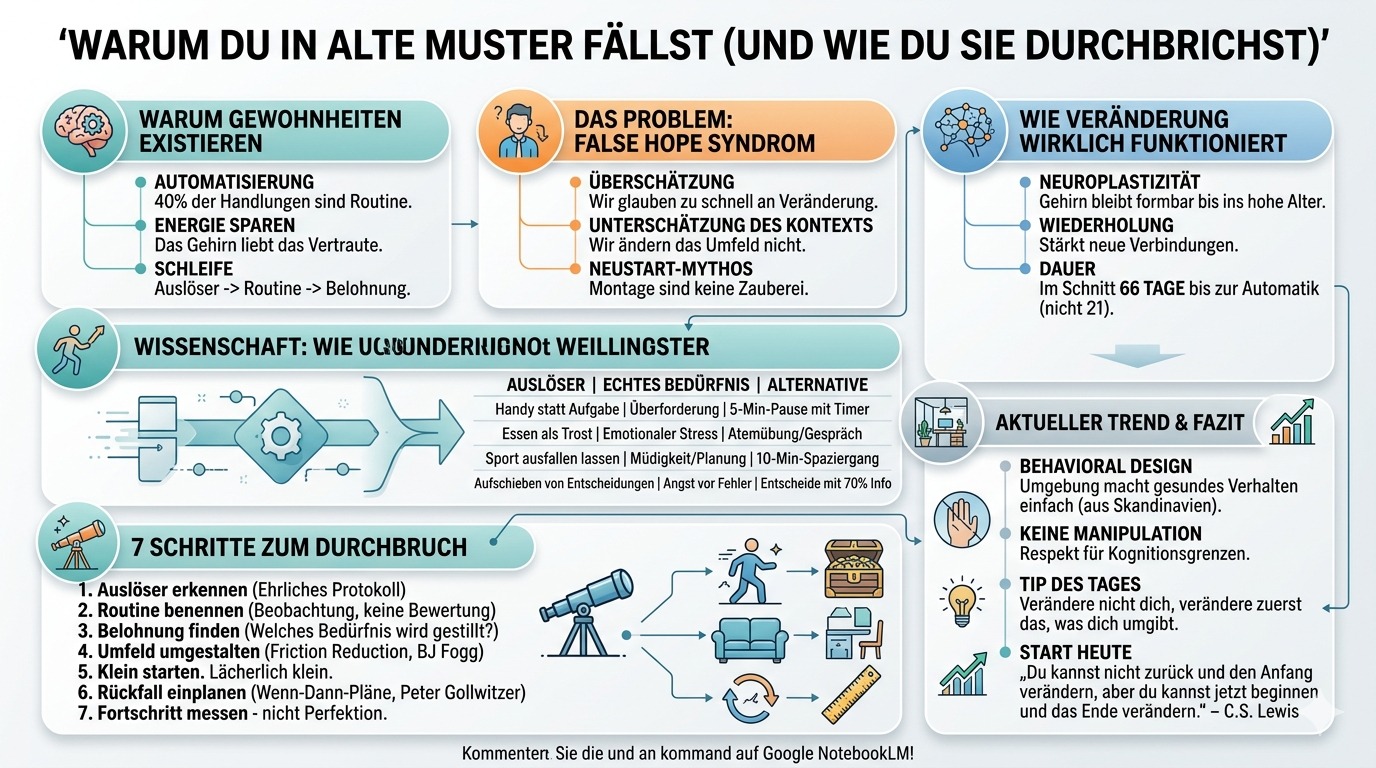Infografik Warum du immer wieder in alte Muster fällst