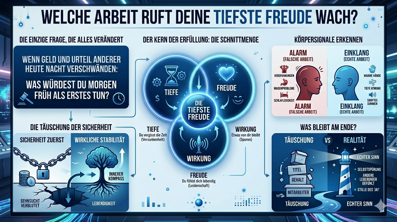 Infografik Welche Arbeit ruft deine tiefste Freude wach