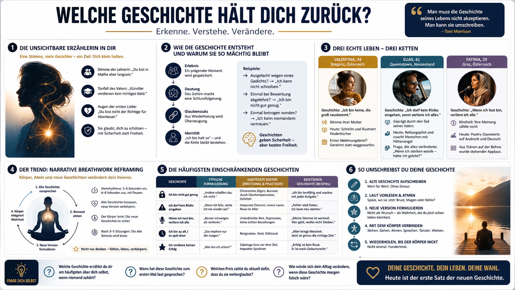 Infografik Welche Geschichte hält dich zurück