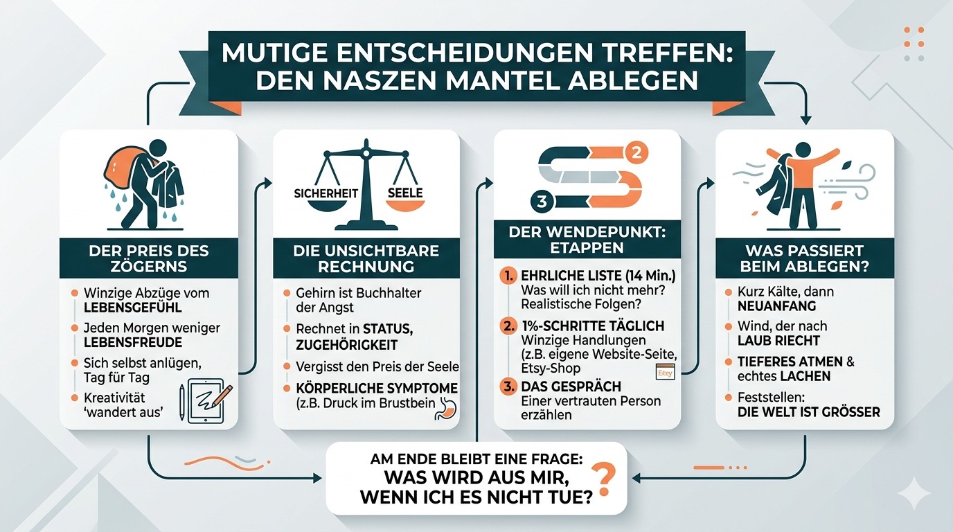 Infografik Welche mutige Entscheidung schiebst du zu lange vor dir her