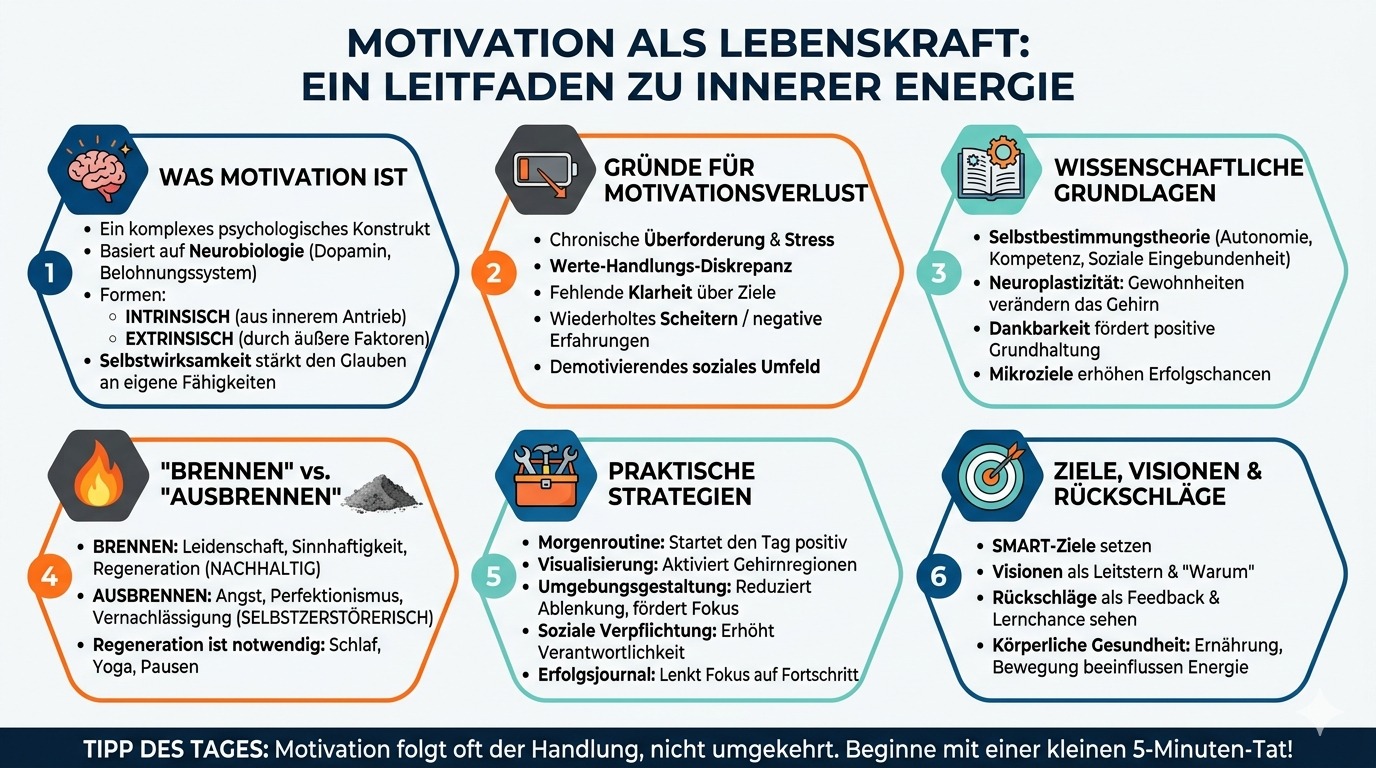 Infografik Wenn Motivation zur Lebenskraft wird