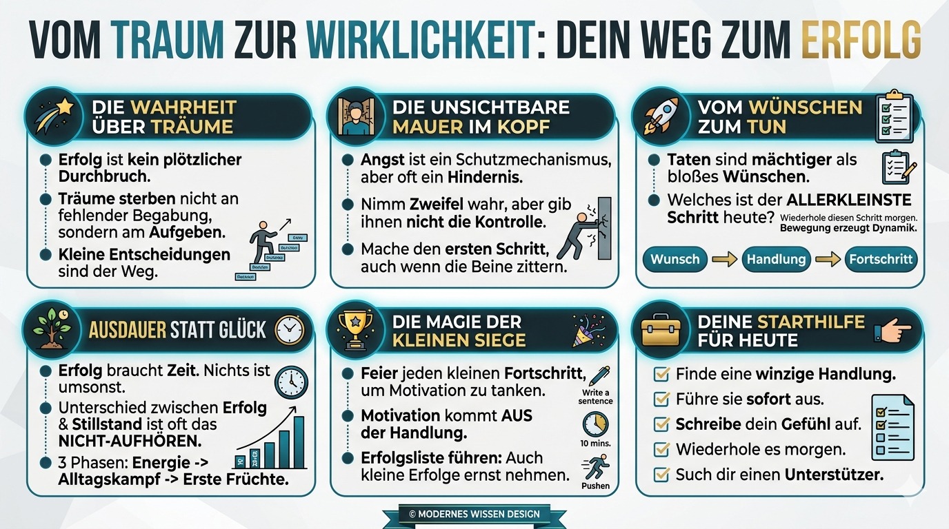 Infografik Wenn Träume endlich Wirklichkeit werden Infografik Wenn Träume endlich Wirklichkeit werden