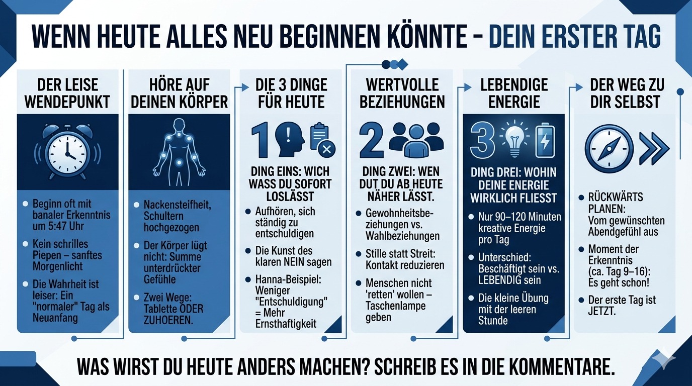 Infografik Wenn heute alles neu beginnen könnte