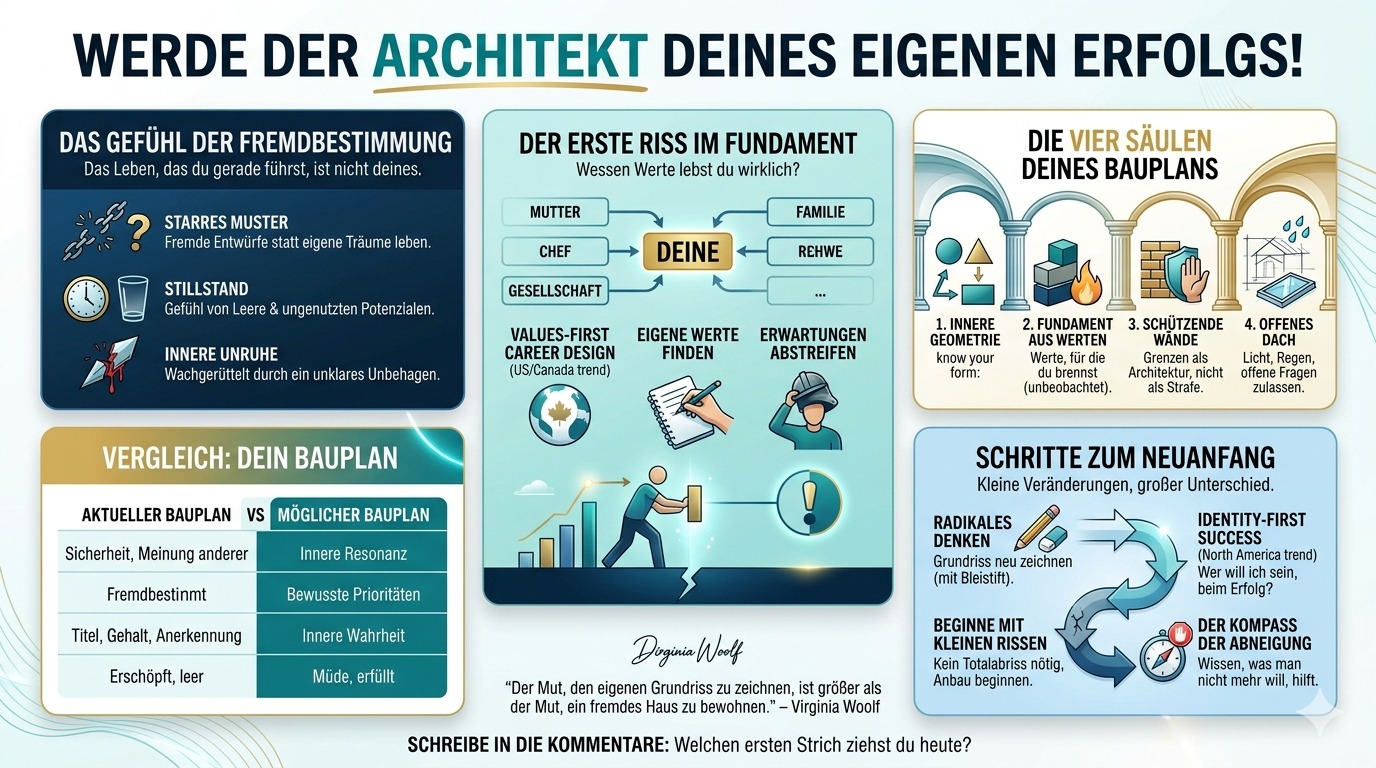 Infografik Werde der Architekt deines eigenen Erfolgs!