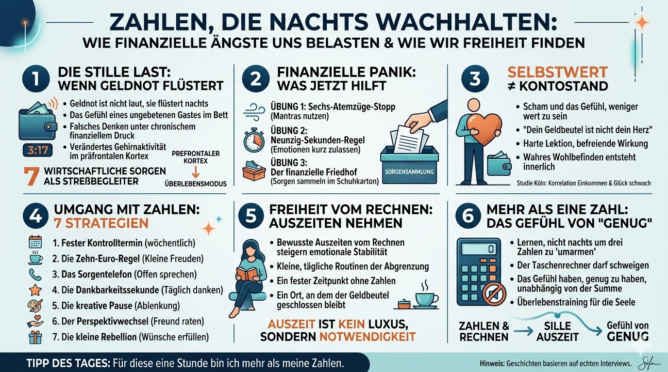 Infografik Zahlen, die nachts wachhalten