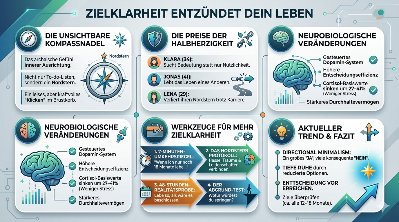 Infografik Zielklarheit entzündet dein Leben