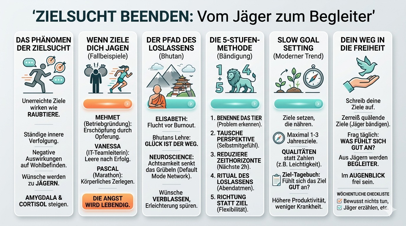 Infografik Zielsucht die dich niemals mehr loslässt