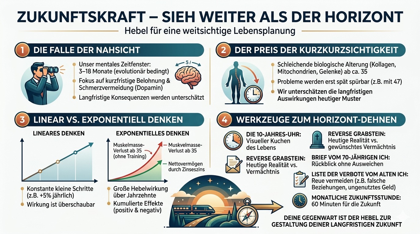 Infografik Zukunftskraft – sieh weiter als der Horizont