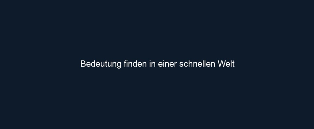Bedeutung finden in einer schnellen Welt