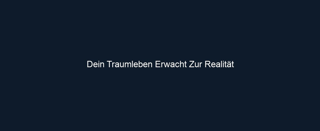 Dein Traumleben Erwacht Zur Realität 