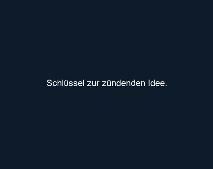 Schlüssel zur zündenden Idee.