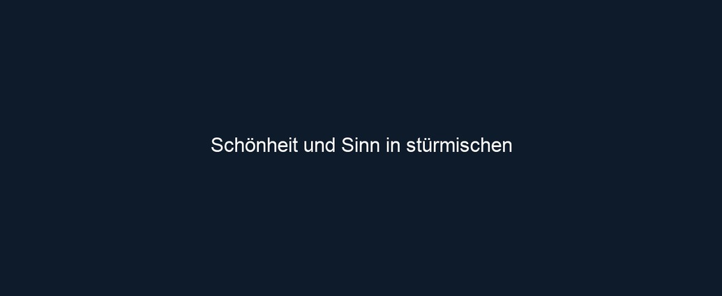 Schönheit und Sinn in stürmischen