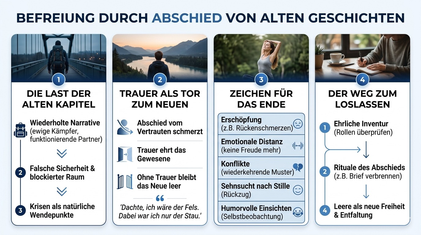 Infografik Abschied von alten Geschichten befreit 