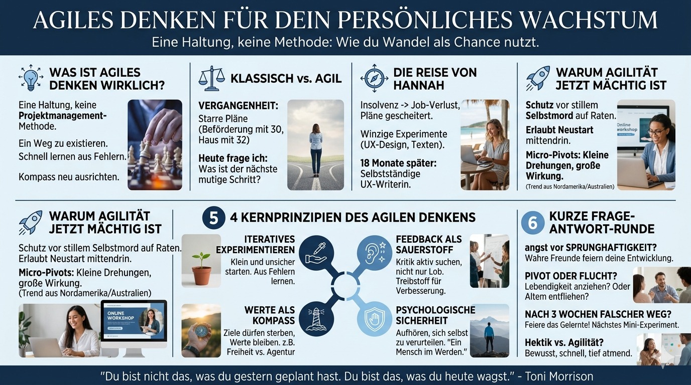 Infografik Agiles Denken für dein persönliches Wachstum