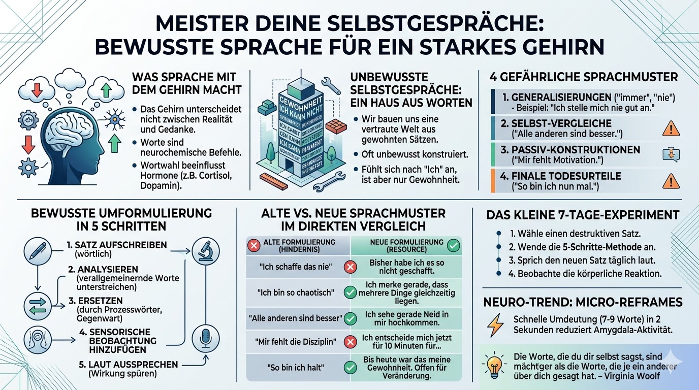Infografik Bewusste sprache nutzen