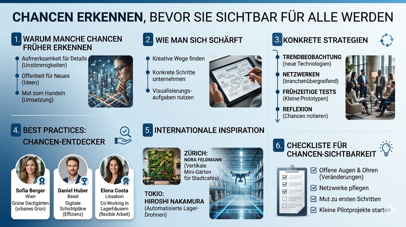 Infografik Chancen erkennen, bevor sie sichtbar für alle werden Infografik Chancen erkennen, bevor sie sichtbar für alle werden