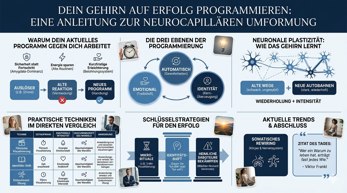 Infografik Dein Gehirn auf Erfolg programmieren