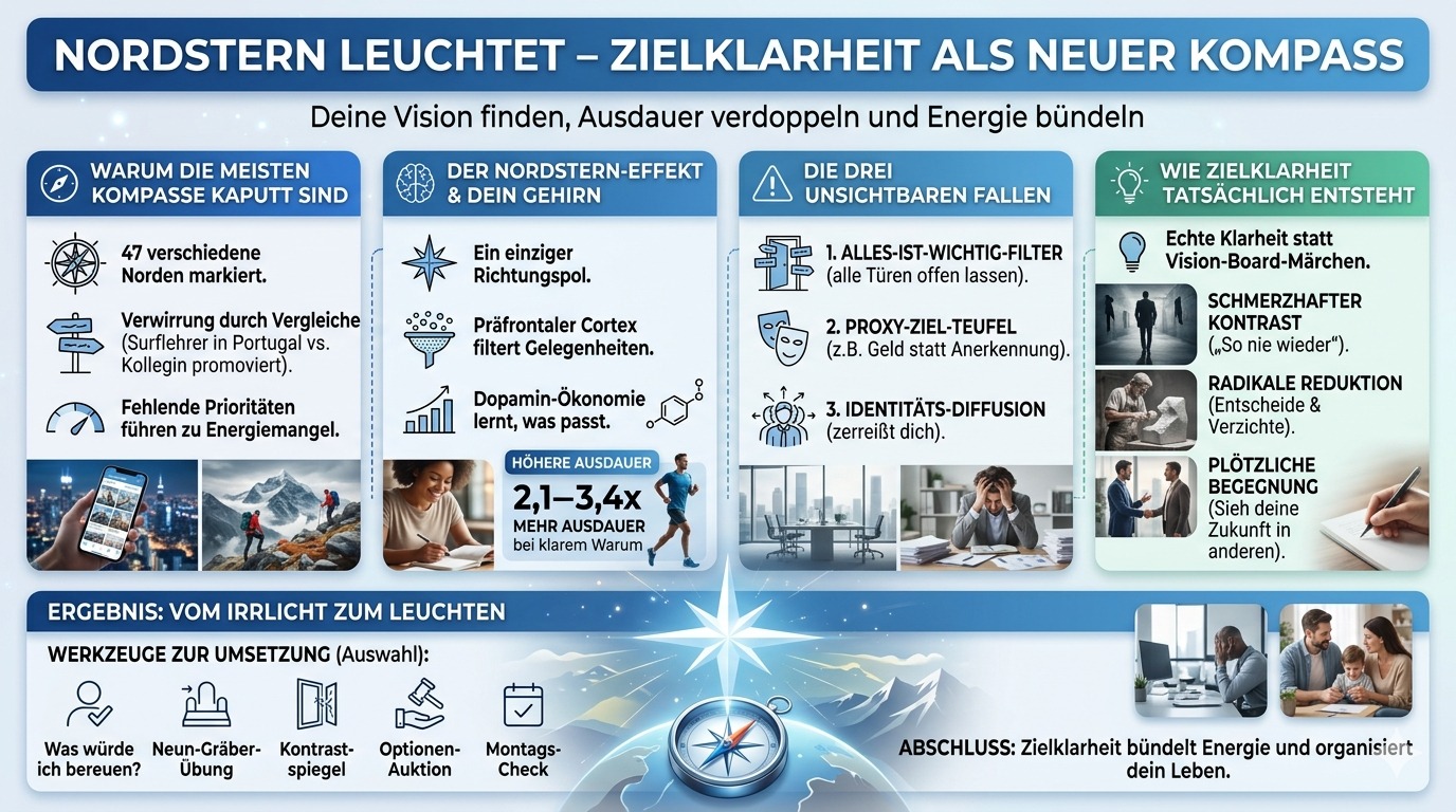 Infografik Dein Nordstern leuchtet – oder du irrst im Dunkeln